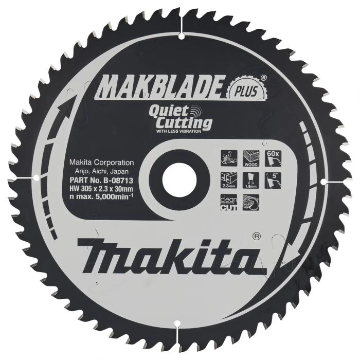 Makita B-08713 Afkortzaagblad Hout 1 Makita B-08713 Afkortzaagblad Hout