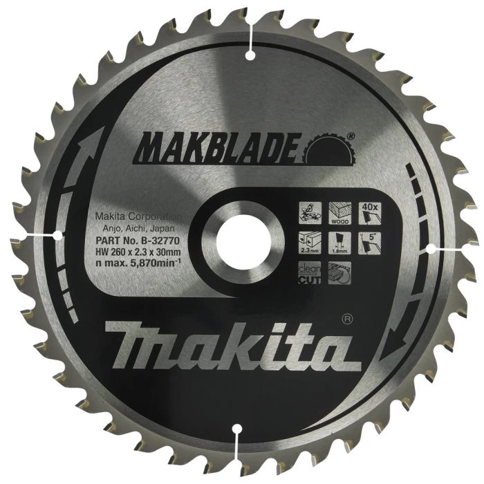 Makita B-32770 Afkortzaagblad Hout 5 Makita B-32770 Afkortzaagblad Hout - Afbeelding 5