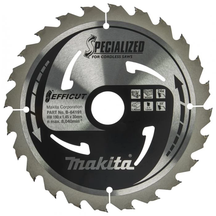Makita B-64191 Cirkelzaagblad Hout 5 Makita B-64191 Cirkelzaagblad Hout - Afbeelding 5