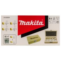 Makita D-53534 Freesset Afrondfrees 8mm 4-delig -Goedkope Makita Winkel D 53534 C3N1