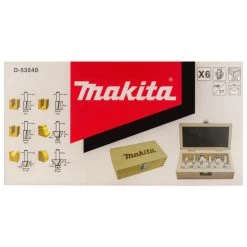 Makita D-53540 Freesset 8mm 6-delig -Goedkope Makita Winkel D 53540 C3N1