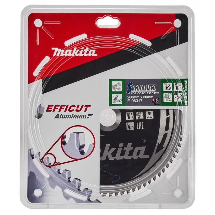 Makita E-06317 Afkortzaagblad Aluminium 4 Makita E-06317 Afkortzaagblad Aluminium - Afbeelding 4