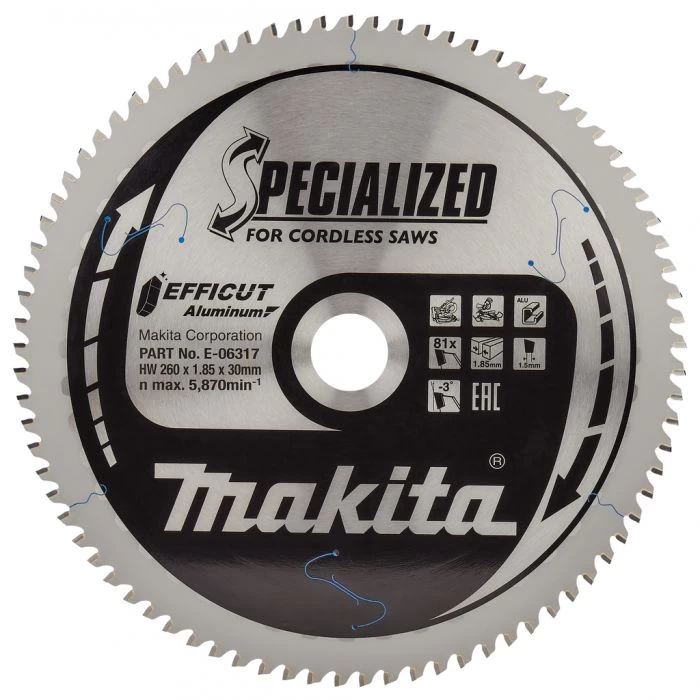 Makita E-06317 Afkortzaagblad Aluminium 2 Makita E-06317 Afkortzaagblad Aluminium - Afbeelding 2