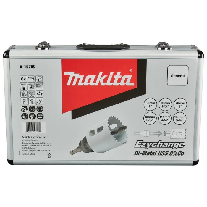Makita E-15780 Gatzaagset 8-delig Hout/metaal 8 Makita E-15780 Gatzaagset 8-delig Hout/metaal - Afbeelding 8