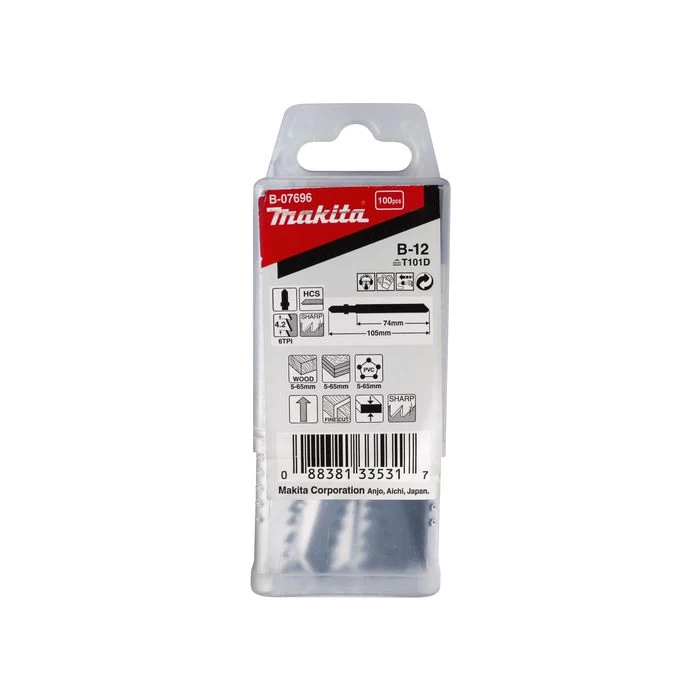 Makita B-07696 Decoupeerzgb Hout 74mm T101D 2 Makita B-07696 Decoupeerzgb Hout 74mm T101D - Afbeelding 2