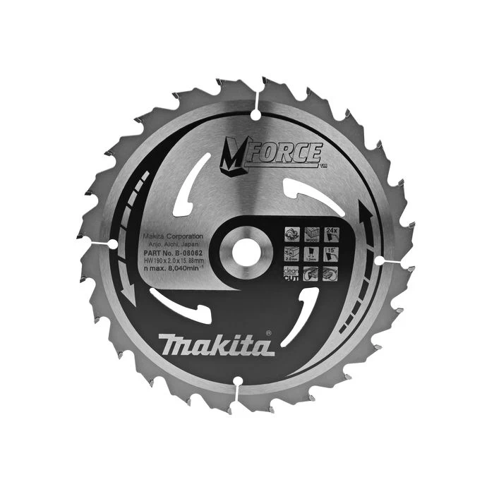 Makita B-08062 Zaagblad Hout 2 Makita B-08062 Zaagblad Hout - Afbeelding 2
