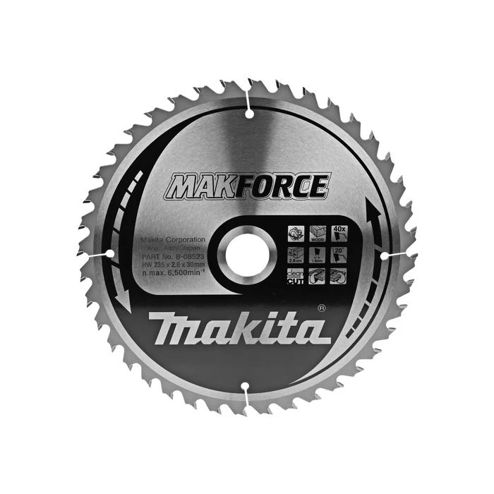 Makita B-08523 Zaagb Hout 235x30x2,6 40T 20g 2 Makita B-08523 Zaagb Hout 235x30x2,6 40T 20g - Afbeelding 2