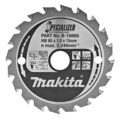 Makita B-16885 Cirkelzaagblad Hout