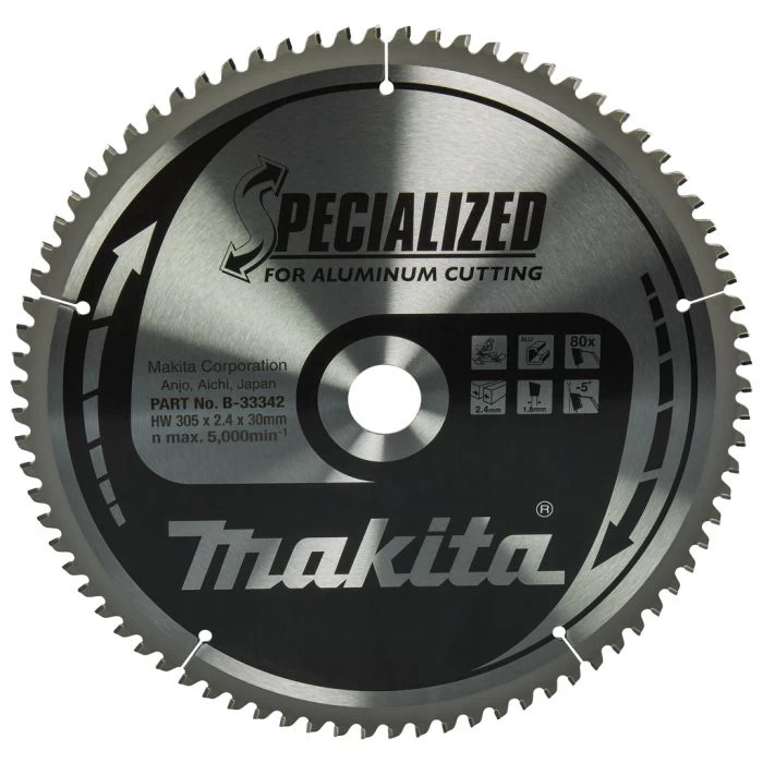 Makita B-33342 Afkortzaagblad Aluminium 1 Makita B-33342 Afkortzaagblad Aluminium