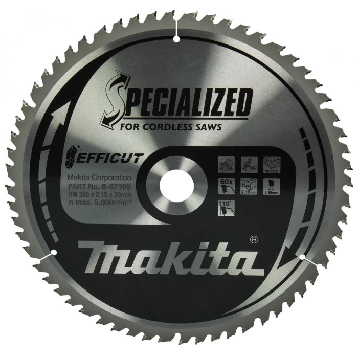 Makita B-67309 Afkortzaagblad Hout 2 Makita B-67309 Afkortzaagblad Hout - Afbeelding 2