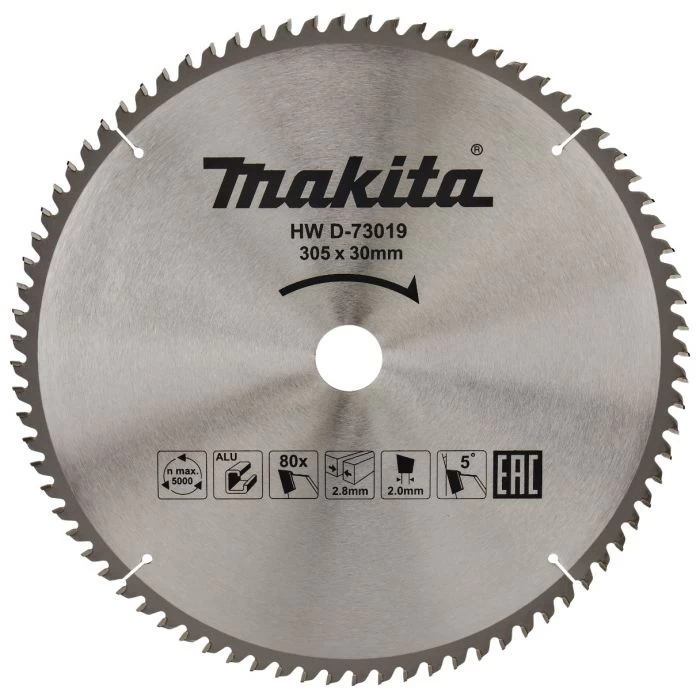 Makita D-73019 Afkortzaagblad Aluminium 1 Makita D-73019 Afkortzaagblad Aluminium