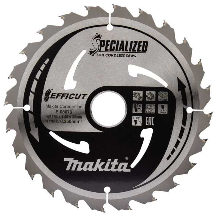 Makita E-08676 Cirkelzaagblad Hout 2 Makita E-08676 Cirkelzaagblad Hout - Afbeelding 2
