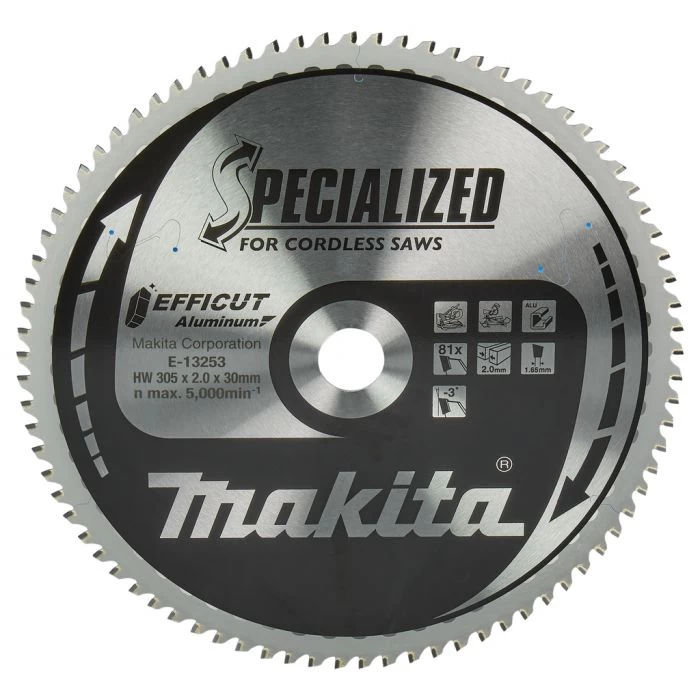 Makita E-13253 Afkortzaagblad Aluminium 1 Makita E-13253 Afkortzaagblad Aluminium