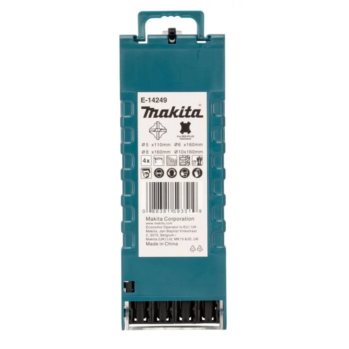 Makita E-14249 PB4S: Betonborenset 4-delig 2 Makita E-14249 PB4S: Betonborenset 4-delig - Afbeelding 2