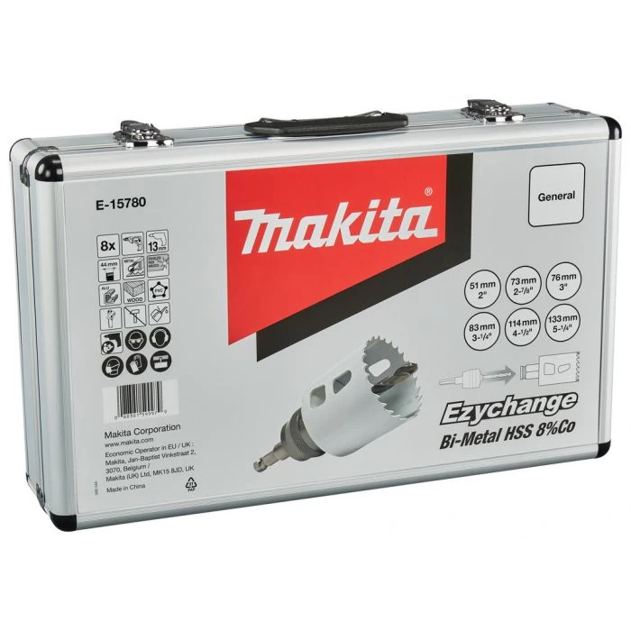 Makita E-15780 Gatzaagset 8-delig Hout/metaal 2 Makita E-15780 Gatzaagset 8-delig Hout/metaal - Afbeelding 2